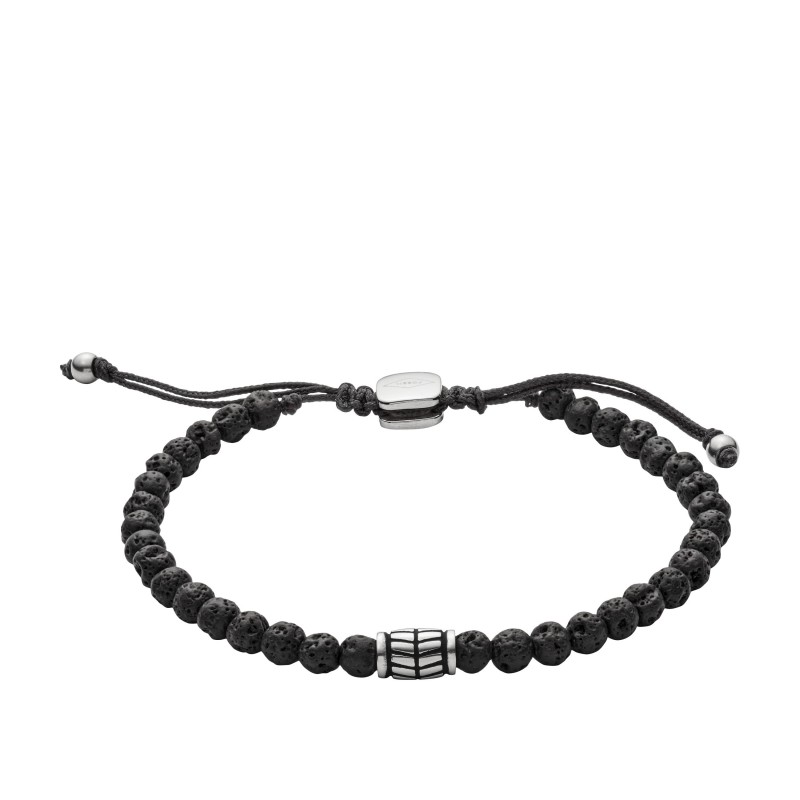 Fossil Homme Bracelet Pierre De Lave Noir JF02887040