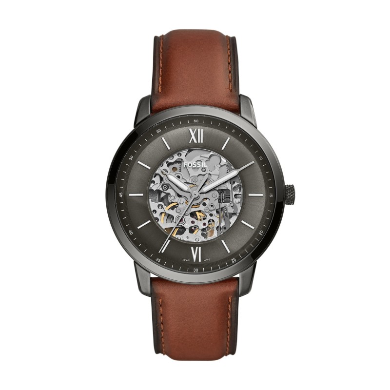 Fossil Homme Montre Analogique Automatique avec Bracelet Cuir Marron ME3161 Fossil Homme Montre Analogique Automatique avec Bracelet Cuir Marron ME3161