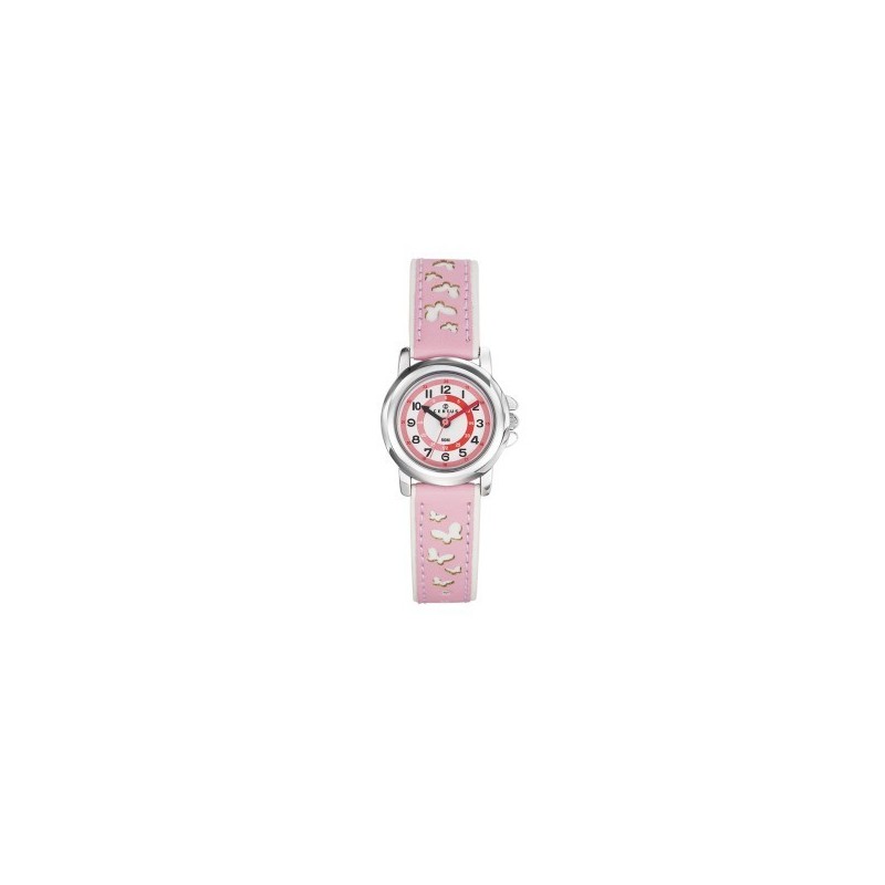 Montre Certus Enfant Pédagogique Papillon Cuir Rosé 647587 Classique Montre Certus Enfant Pédagogique Papillon Cuir Rosé 647587 Classique