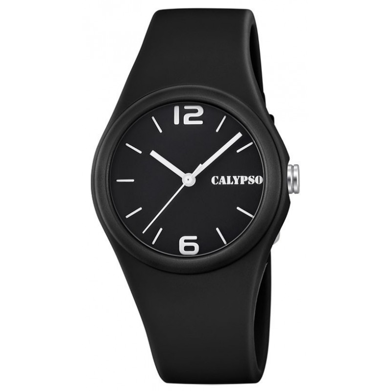 Montre Calypso Silicone Noire K5742/6 - 100 Mètres Montre Calypso Silicone Noire K5742/6 - 100 Mètres