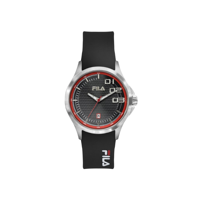 Fila Montre Homme Acier Silicone Noir 38-088-201 Fila Montre Homme Acier Silicone Noir 38-088-201