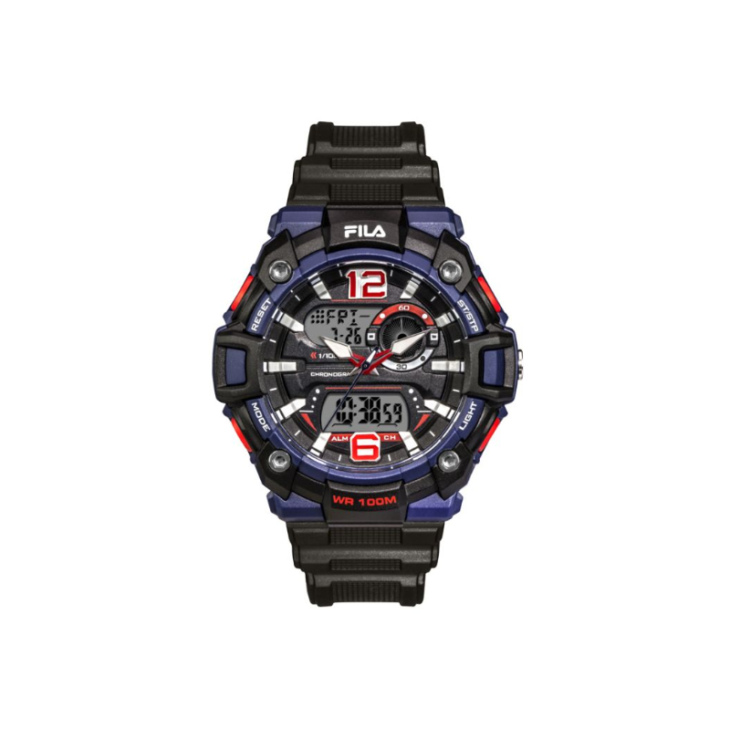 Fila Montre Homme Double Affichage Chrono Silicone Noir 38-189-001 Fila Montre Homme Double Affichage Chrono Silicone Noir 38-189-001