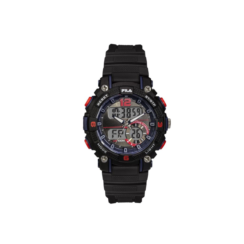 Fila Montre Junior Double Affichage Chrono Silicone Noir 38-190-001 Fila Montre Junior Double Affichage Chrono Silicone Noir 38-190-001