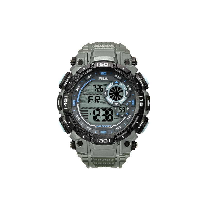 Fila Montre Homme Digital Chrono Silicone Gris 38-826-004 Fila Montre Homme Digital Chrono Silicone Gris 38-826-004