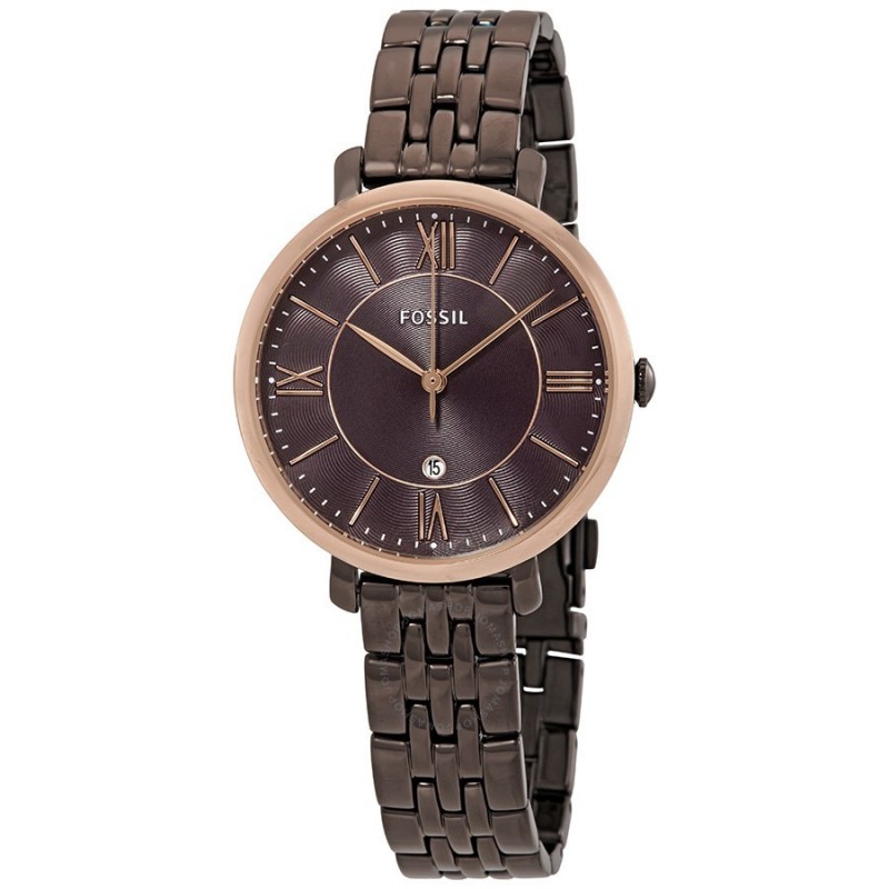 Fossil Femme Montre Analogique Bracelet Acier Marron ES4275 Fossil Femme Montre Analogique Bracelet Acier Marron ES4275