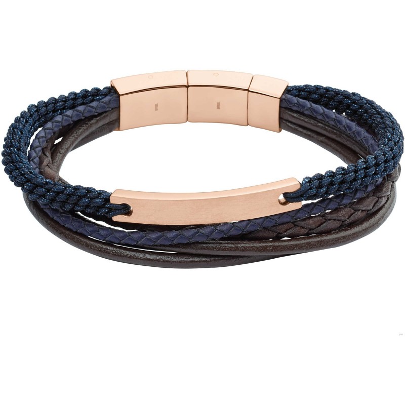 Fossil Homme Bracelet Cuir Marron JF02703040