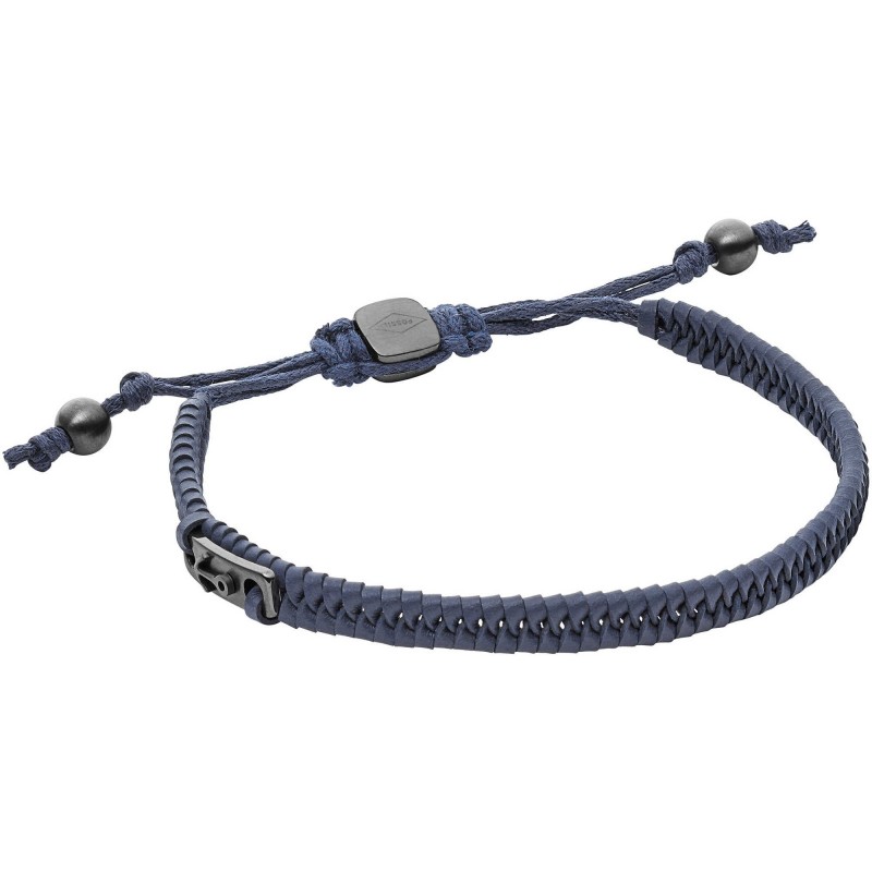 Fossil Homme Bracelet Cuir Bleu JF02469793 Fossil Homme Bracelet Cuir Bleu JF02469793