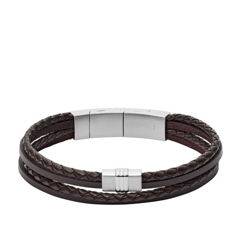 Fossil Homme Bracelet Cuir Marron JF02934040