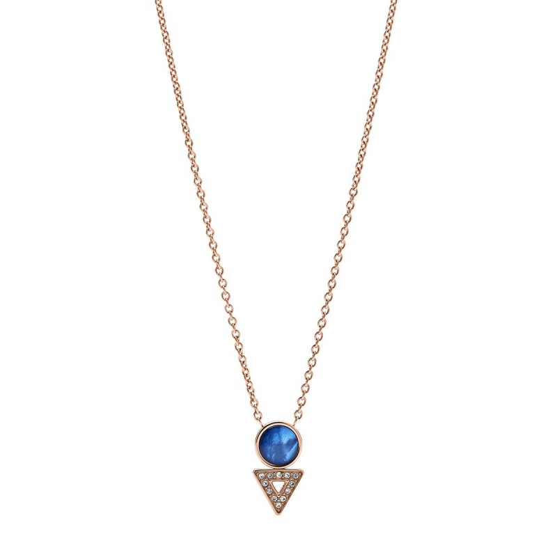 Fossil Femme Collier Acier Doré Rose JF03013791 Fossil Femme Collier Acier Doré Rose JF03013791