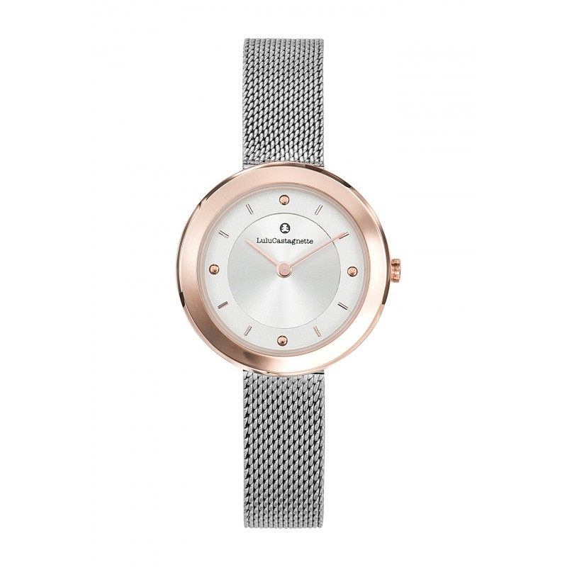 Lulu Castagnette Montre Femme Analogique Quartz Bracelet Métal Argenté - 38857 Lulu Castagnette Montre Femme Analogique Quartz Bracelet Métal Argenté - 38857