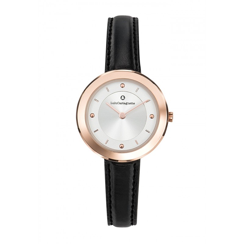 Lulu Castagnette Montre Femme Analogique Quartz Bracelet Cuir Noir - 38859 Lulu Castagnette Montre Femme Analogique Quartz Bracelet Cuir Noir - 38859