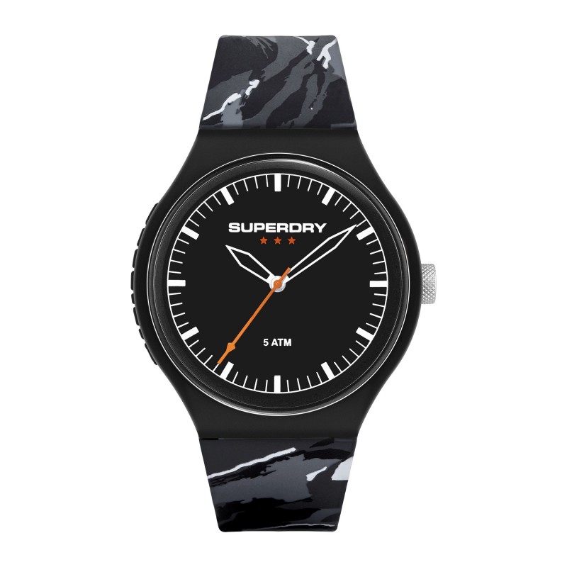 Superdry Montre Homme Analogique Quartz Bracelet Silicone Gris - SYG270EB Superdry Montre Homme Analogique Quartz Bracelet Silicone Gris - SYG270EB