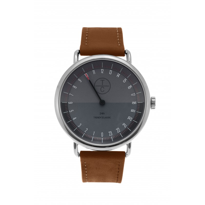 Trendy Classic Montre Homme Analogique Quartz Bracelet Cuir Marron - CC1048-02 Trendy Classic Montre Homme Analogique Quartz Bracelet Cuir Marron - CC1048-02
