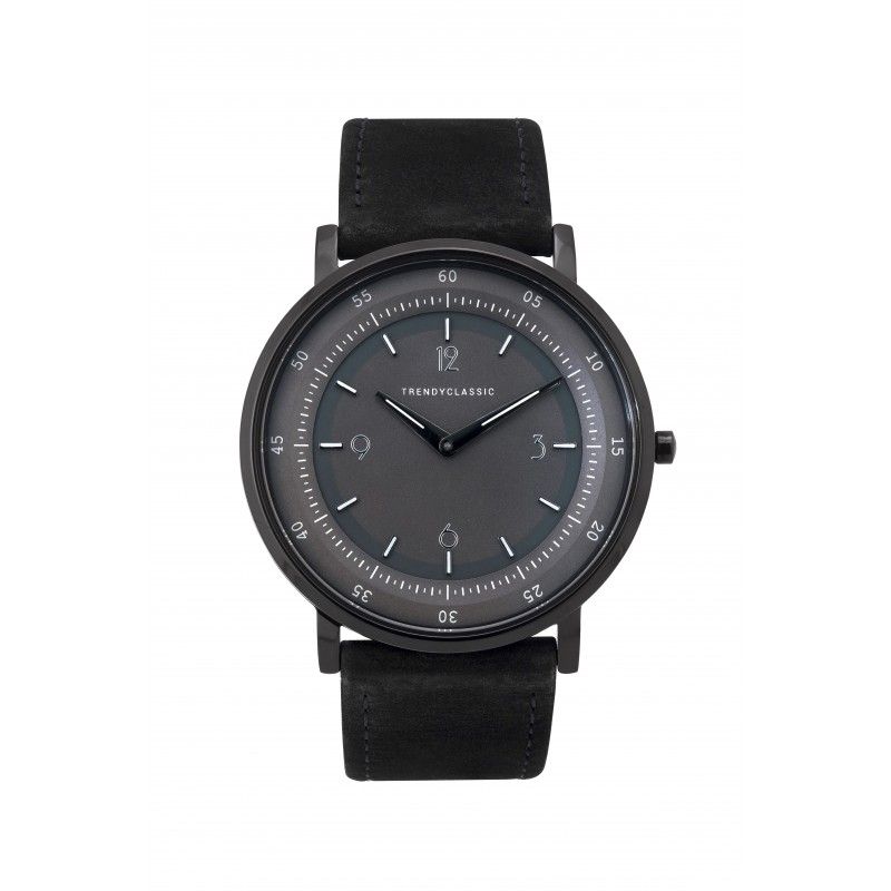 Trendy Classic Montre Homme Analogique Quartz Bracelet Cuir Noir - CC1049-02 Trendy Classic Montre Homme Analogique Quartz Bracelet Cuir Noir - CC1049-02