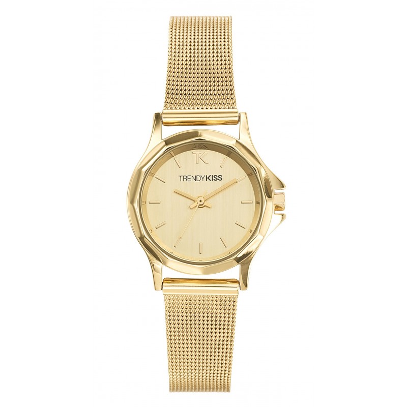 Trendy Kiss Montre Femme Analogique Quartz Bracelet Métal Doré - TMG10060-07 Trendy Kiss Montre Femme Analogique Quartz Bracelet Métal Doré - TMG10060-07