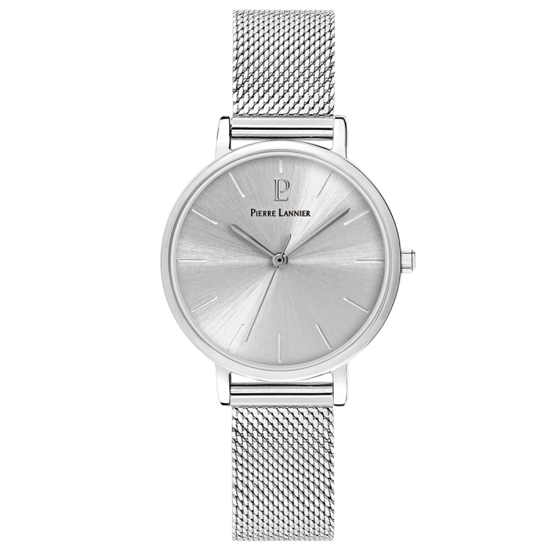 Pierre Lannier Symphony Femme Acier Argenté Milanais 087L618
