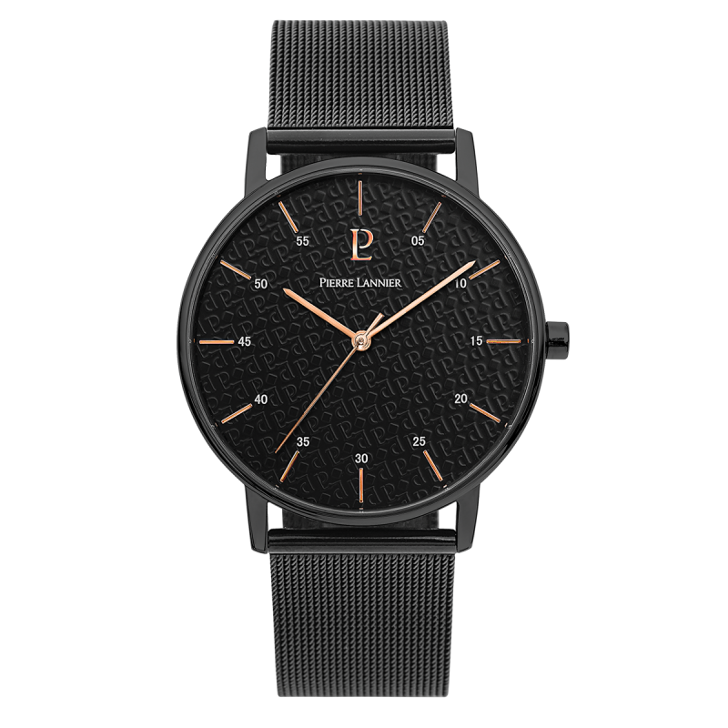 Pierre Lannier Cityline Homme Acier Noir Milanais 203F438 Pierre Lannier Cityline Homme Acier Noir Milanais 203F438