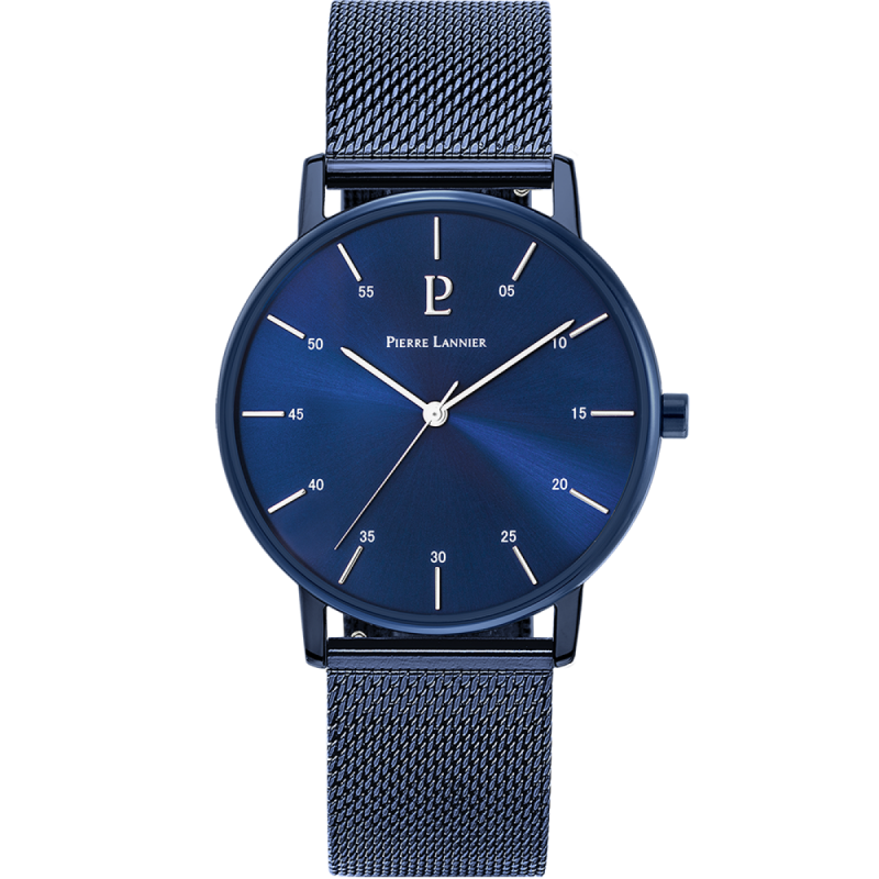 Pierre Lannier Cityline Homme Acier Bleu Milanais 203F466 Pierre Lannier Cityline Homme Acier Bleu Milanais 203F466