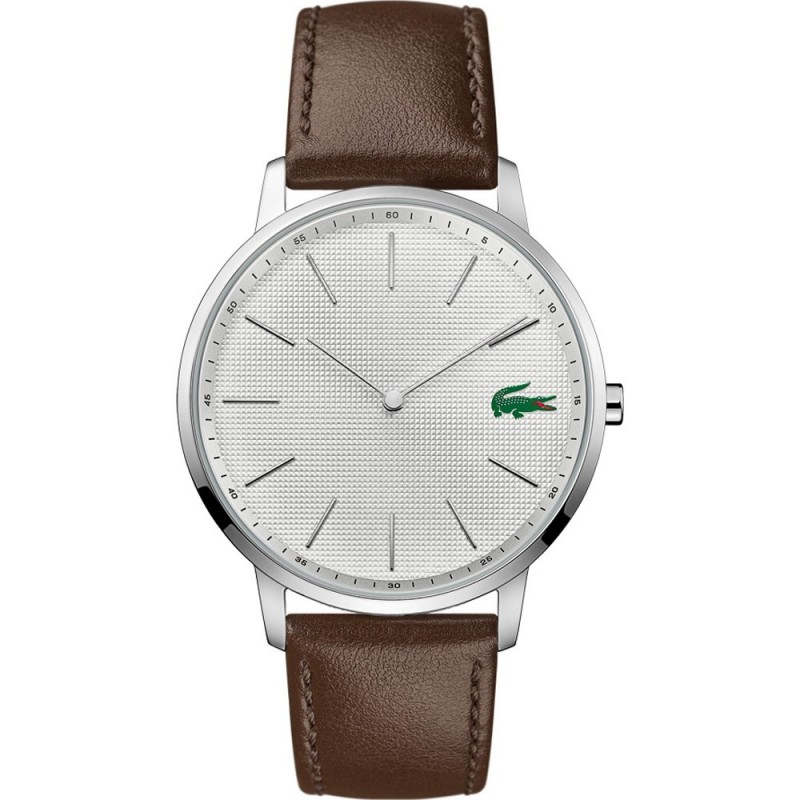 Lacoste Moon Montre Homme Acier Cuir Marron 2011002