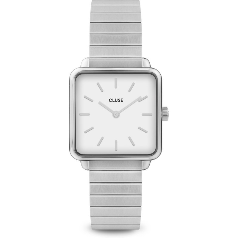 CLUSE Tétragone Single Link Montre Femme Acier CL60022S CLUSE Tétragone Single Link Montre Femme Acier CL60022S