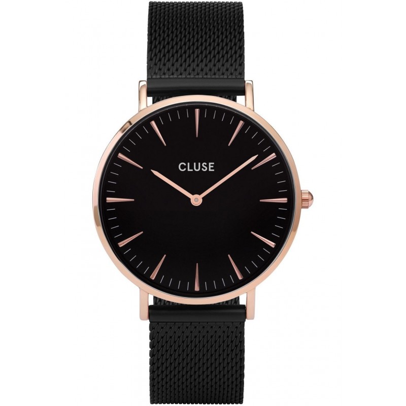 CLUSE Bohème Montre Femme Acier Noir Milanais CW0101201010 CLUSE Bohème Montre Femme Acier Noir Milanais CW0101201010