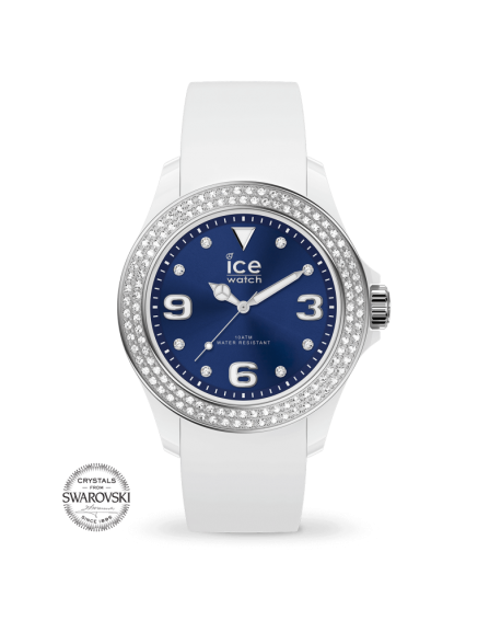 Ice Watch Star Montre Femme White Deep Blue Smooth Medium 017235