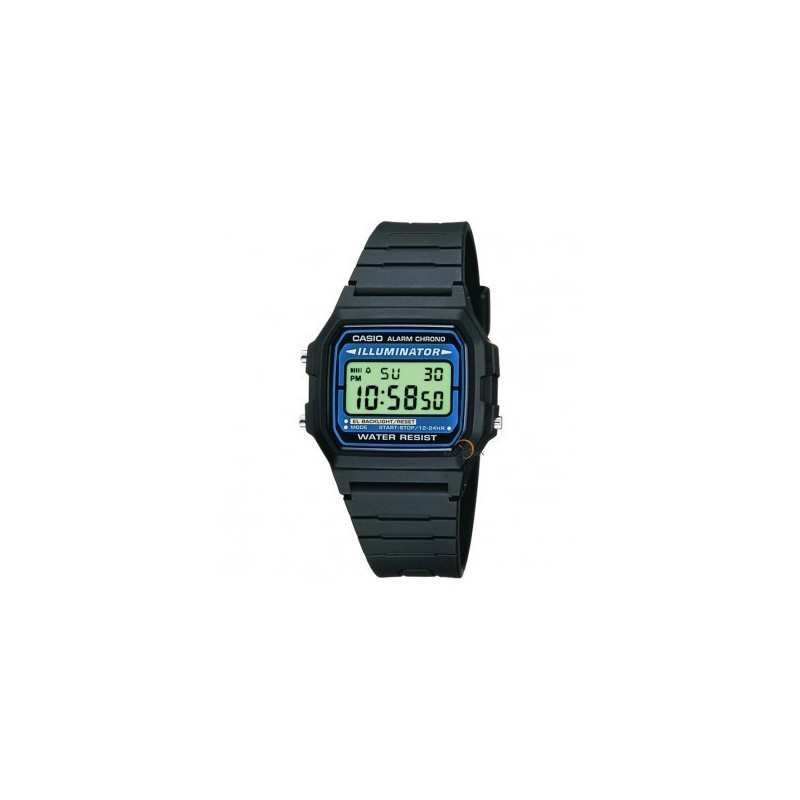 Montre Casio Homme Chrono Résine Noir F105W-1AWYEF Sport Montre Casio Homme Chrono Résine Noir F105W-1AWYEF Sport