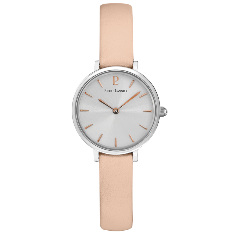 Pierre Lannier Nova Femme Acier Cuir Rose 013N625