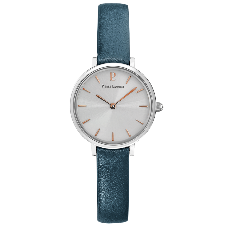 Pierre Lannier Nova Femme Acier Cuir Bleu 013N626