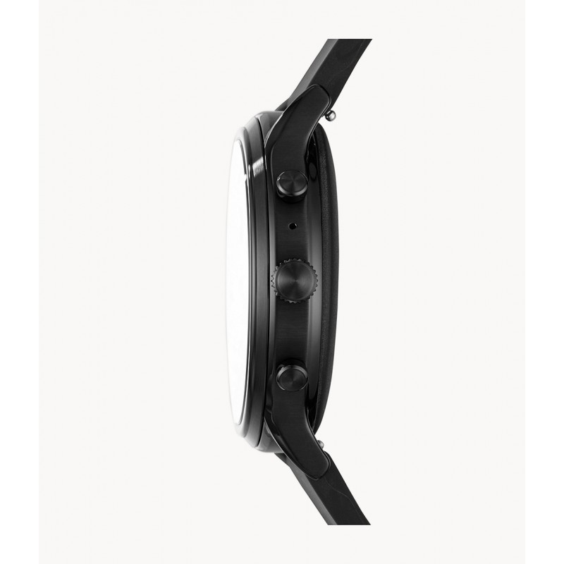 Montre Connectée FOSSIL Homme Bracelet Silicone Noir - FTW4061