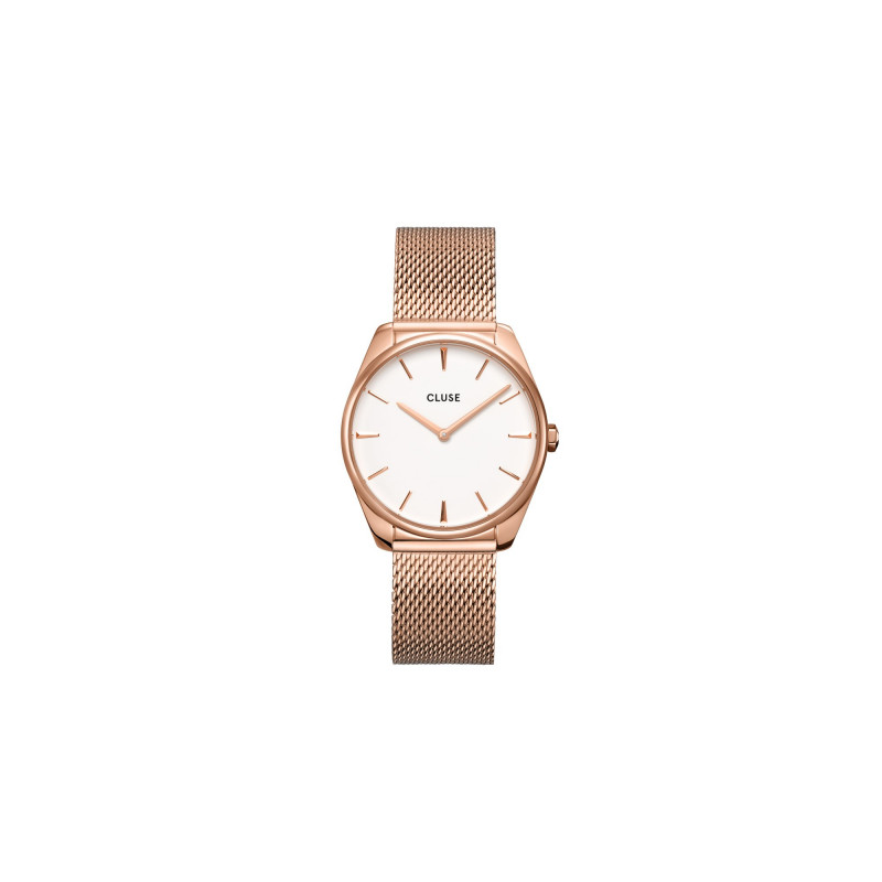 CLUSE Feroce Mesh Montre Femme Acier Doré Rose Milanais CW0101212002