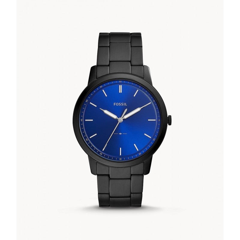 Homme Montre Bracelet Acier Noir Fond Bleu FS5693 Homme Montre Bracelet Acier Noir Fond Bleu FS5693