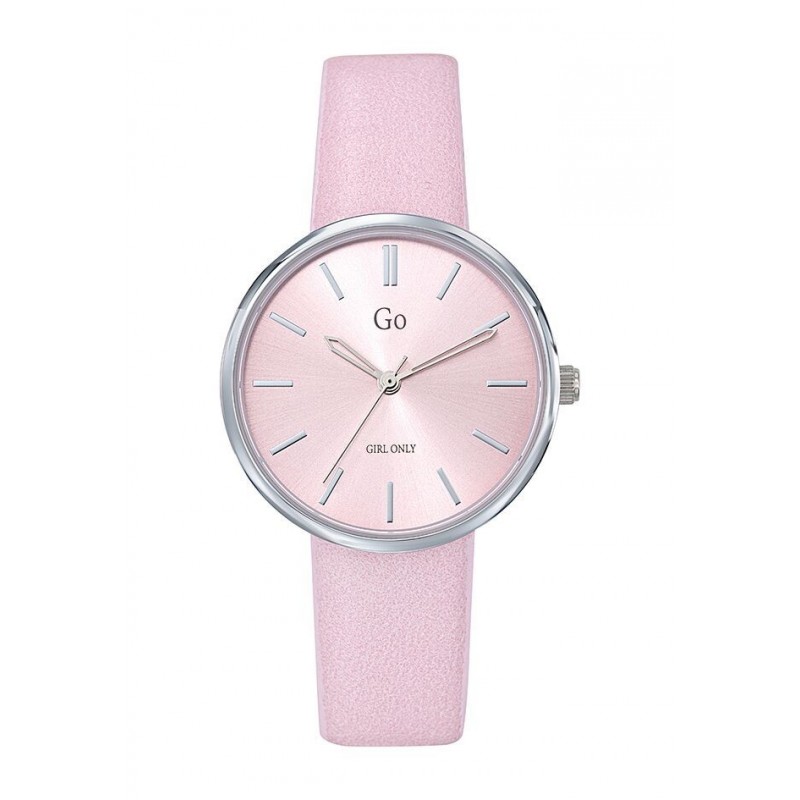 Go Girl Montre Femme Acier Cuir Rose 699314 Go Girl Montre Femme Acier Cuir Rose 699314