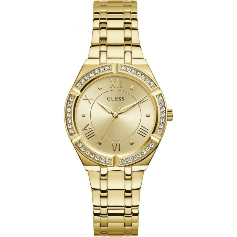 Guess Cosmo Montre Femme Acier Doré GW0033L2 Guess Cosmo Montre Femme Acier Doré GW0033L2