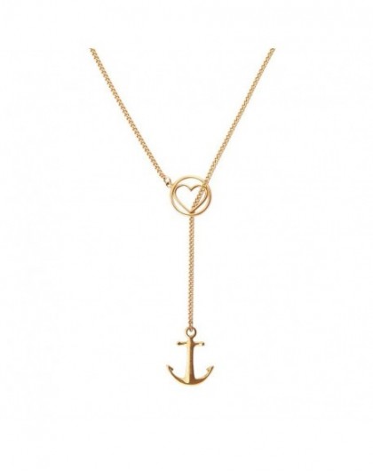 Tom Hope Collier Heart and Anchor Gold TM0391