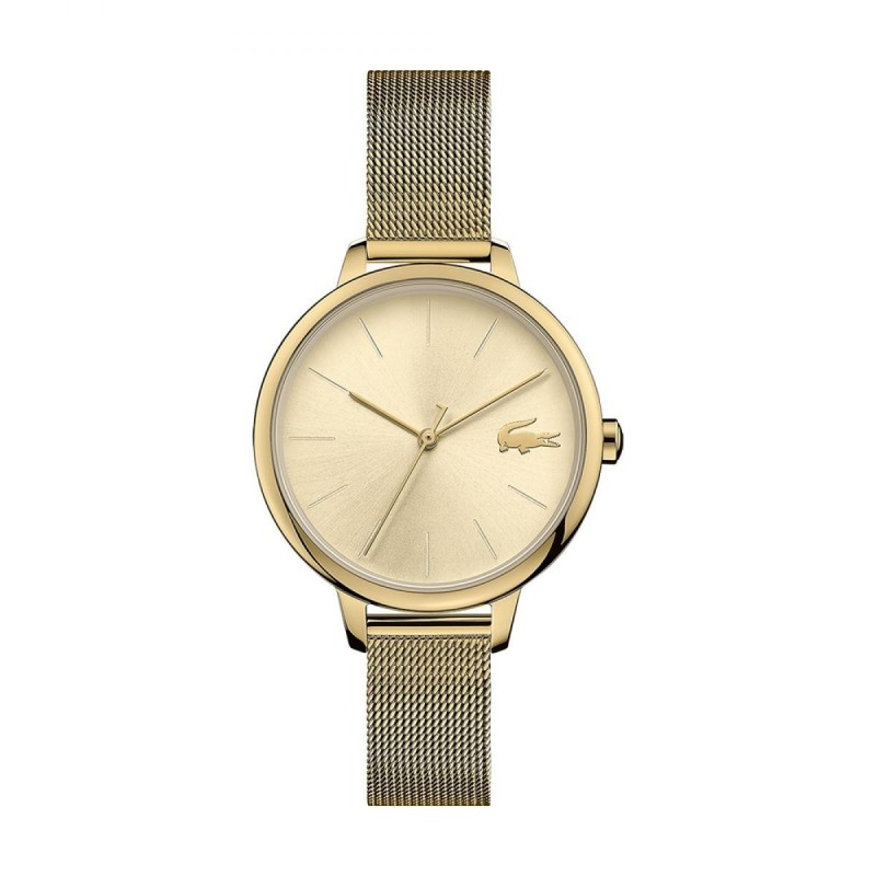 Lacoste Cannes Montre Femme Acier Doré Milanais 2001128 Lacoste Cannes Montre Femme Acier Doré Milanais 2001128