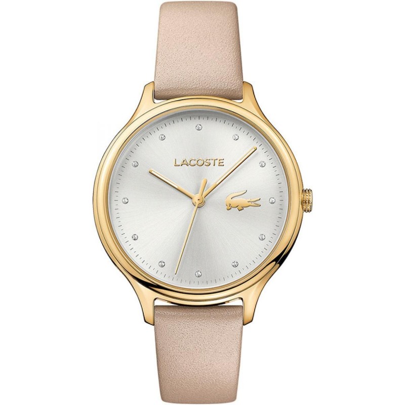 Lacoste Constance Montre Femme Acier Doré Cuir Beige 2001007 Lacoste Constance Montre Femme Acier Doré Cuir Beige 2001007