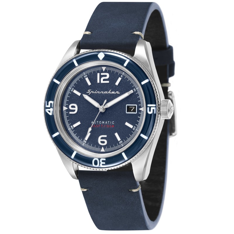 Montre Homme Spinnaker Automatique Bracelet Bleu Cadran Bleu-SP-5055-03 Montre Homme Spinnaker Automatique Bracelet Bleu Cadran Bleu-SP-5055-03