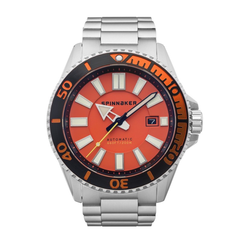 Montre Spinnaker Homme Automatique Cadran Orange-SP-5074-44 Montre Spinnaker Homme Automatique Cadran Orange-SP-5074-44