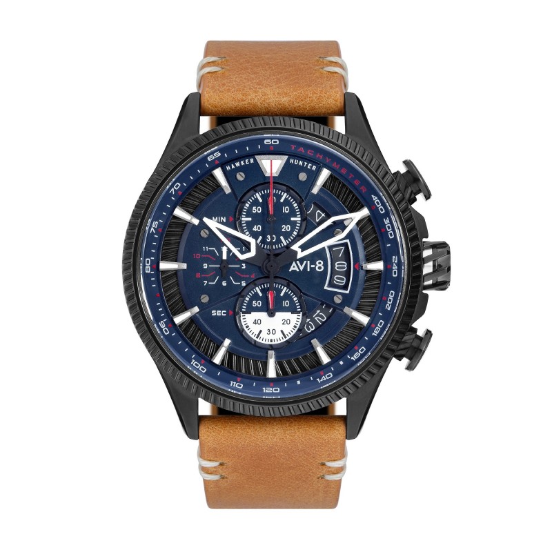 Montre Homme AVI-8 Hawker Hunter Chronographe Dateur Cadran Bleu Lunette Noire AV-4064-01 Montre Homme AVI-8 Hawker Hunter Chronographe Dateur Cadran Bleu Lunette Noire AV-4064-01