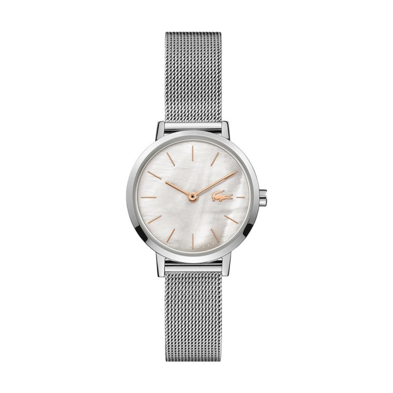 Lacoste Moon Mini Montre Femme Acier Milanais Argenté 2001121 Lacoste Moon Mini Montre Femme Acier Milanais Argenté 2001121