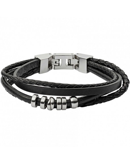 copy of Fossil Homme Bracelet Multi-Rangs Cuir Marron JF03390040