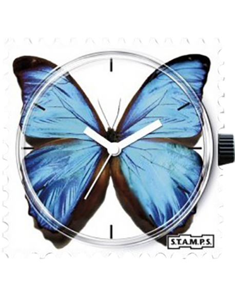 Boitier Montre STAMPS 100163 Blue Butterfly