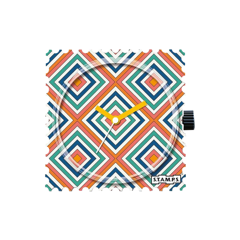 STAMPS Boitier Montre Design Orange Rhombus-105392 STAMPS Boitier Montre Design Orange Rhombus-105392