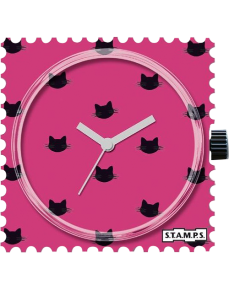 STAMPS Boitier Montre Design Pink Cat-105492