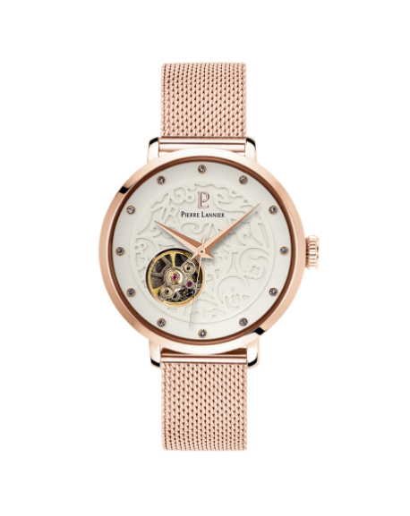 copy of Pierre Lannier Ligne Pure Montre Femme Acier Doré Milanais 051H528