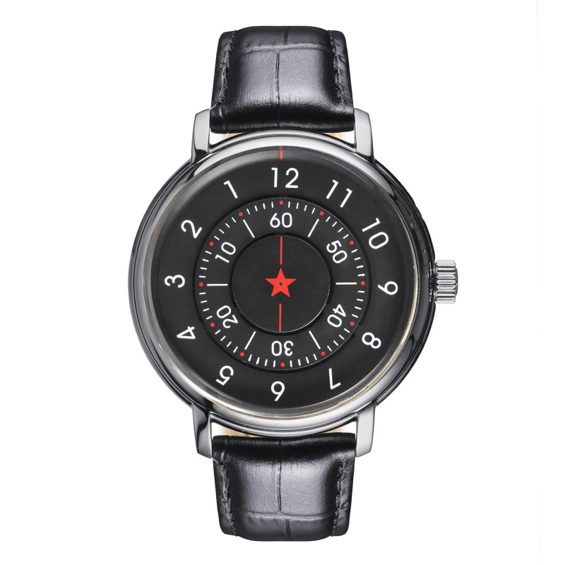 CCCP Montre Homme Automatique Aleksandrov Cadran Noir Bracelet Noir-CP-7042-01 CCCP Montre Homme Automatique Aleksandrov Cadran Noir Bracelet Noir-CP-7042-01