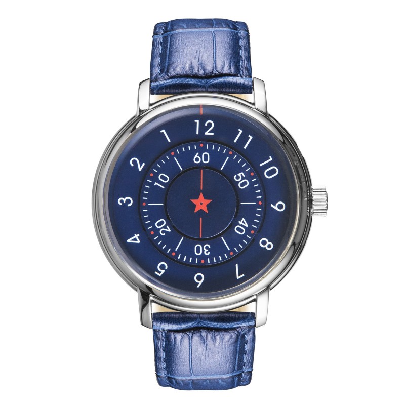 CCCP Montre Homme Automatique Aleksandrov Cadran Bleu Bracelet Bleu-CP-7042-02 CCCP Montre Homme Automatique Aleksandrov Cadran Bleu Bracelet Bleu-CP-7042-02