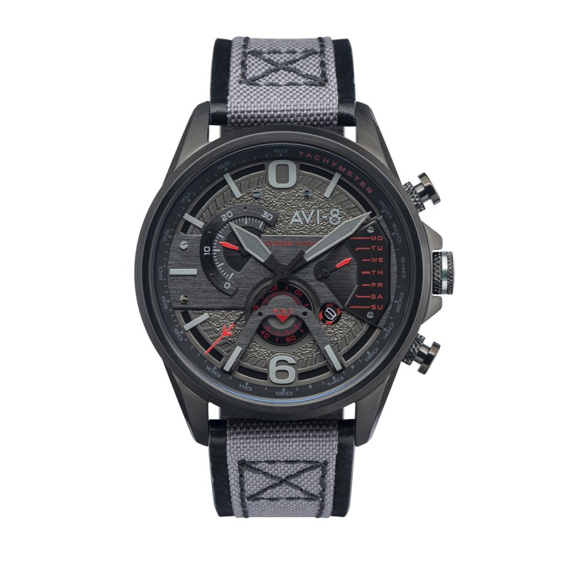 AVI-8 Montre Homme Quartz Chronographe Hawker Harrier II Cadran Gris Bracelet Gris-AV-4056-05 AVI-8 Montre Homme Quartz Chronographe Hawker Harrier II Cadran Gris Bracelet Gris-AV-4056-05