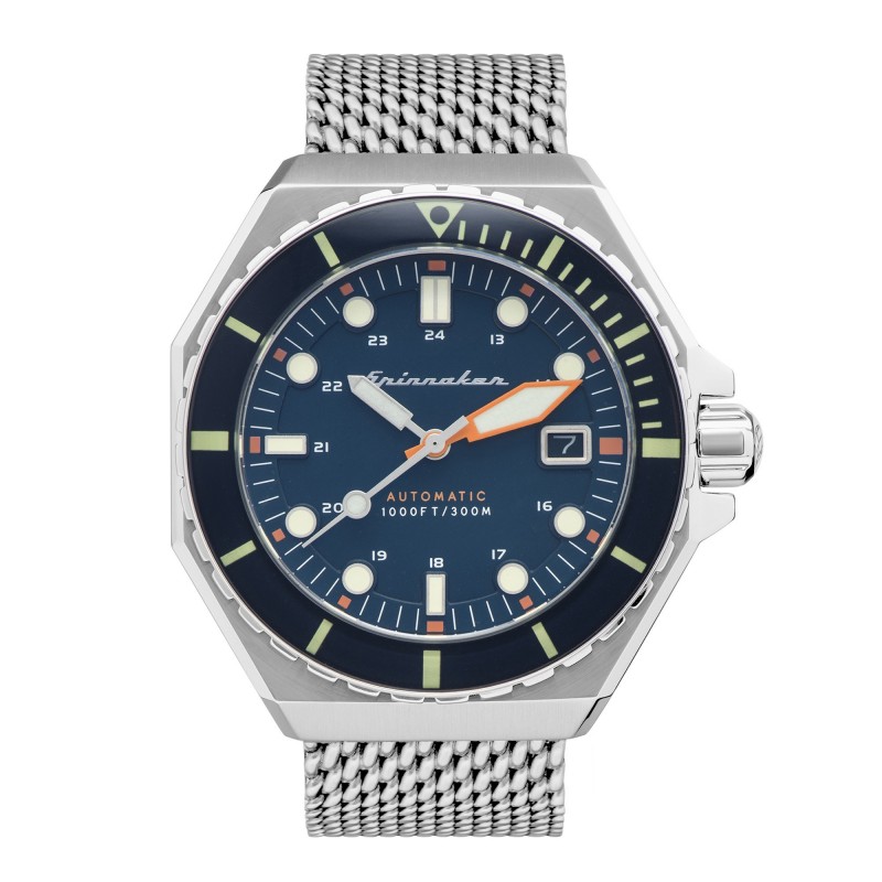 Spinnaker Montre Homme Automatique Dateur Dumas Cadran Bleu Bracelet Acier-SP-5081-22 Spinnaker Montre Homme Automatique Dateur Dumas Cadran Bleu Bracelet Acier-SP-5081-22